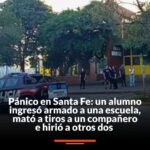San Cristóbal: un alumno entró armado a la escuela y mató a un compañero